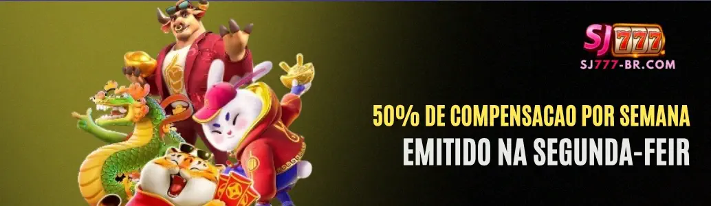 Banner de promoção SJ777 cassino.